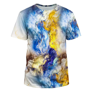 T-shirt en coton uni de haute qualité pour homme, col rond, broderie personnalisée, mode décontractée, vente en gros, fournisseur d'usine - Product Image 1