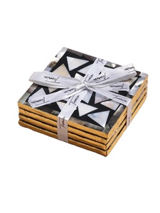 Sous-verre rond de style arabe de luxe et plateau de thé et de café parfait pour la décoration intérieure festive et les cadeaux du Ramadan - Product Image 4