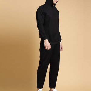 Ensemble de survêtement 2 pièces pour homme, ensemble de survêtement uni, jogging, pull décontracté, sweat à capuche, pantalon de survêtement - Product Image 4