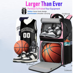 Sacs de basket-ball unisexes fabriqués au Pakistan, vente chaude, sacs de sport personnalisables avec logo - Product Image 4
