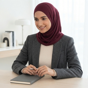 Luxury Hijab Scarf Printed Design Soft <b>Silk</b> Feel <b>Head</b> <b>Wrap</b> Shawl OEM ODM Manufacturer Private Label - Product Image 1