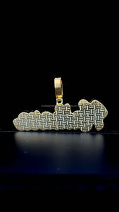 Novedades Último diseño 925 Plata Iced Out VVS Moissanite Diamante Letra Nombre Hiphop Colgante para hombres - Product Image 5