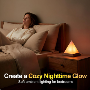 Lampe en sel rose de l'Himalaya naturel, lampe en sel de roche cristallin sculptée à la main pour la décoration de la maison - Product Image 5