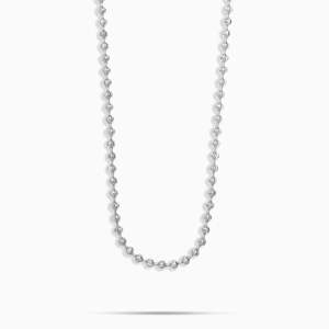 Collier minimaliste Mooncut en argent sterling 925 plaqué or blanc pour femmes - Product Image 3