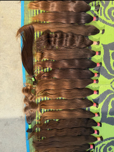 Extensiones de Cabello Indio Natural Marrón Premium con Tonos Ceniza Naturales Ultraligeros. Textura fina y sedosa con pelo en la cutícula - Product Image 5