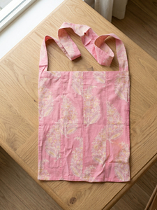 Sac fourre-tout à bandoulière imprimé floral rose, sac de courses réutilisable, taille moyenne, pour le rangement quotidien, la plage et l'extérieur - Product Image 3
