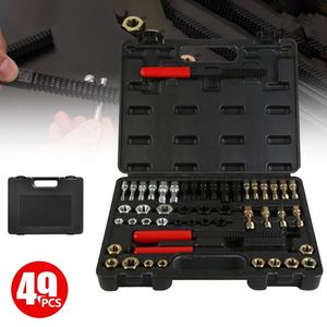 49pcs Auto Repair Tool Kit Includes 24 Rethreading Dies and 22 Rethreading Taps Thread Chaser and Repair Tool Set - Product Image 1