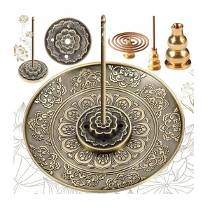 Porta Incienso Metálico en Forma de Hoja Disponible a Precio de Mayoreo - Product Image 5