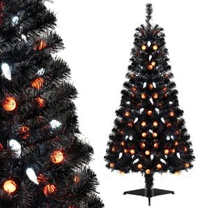 Albero di Halloween Artificiale di 1,37 Metri con 6 Modalità di Illuminazione e 5 Melodie per Decorazioni Festive Domestiche - Product Image 2