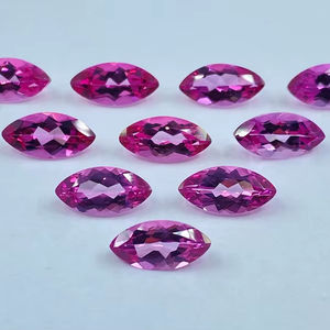 Topacio Rosa Facetado en Forma de Marquesa, Gema Suelta de 6x3mm, 8x4mm, 12x6mm, Calibrado, Lote para Joyería - Product Image 1