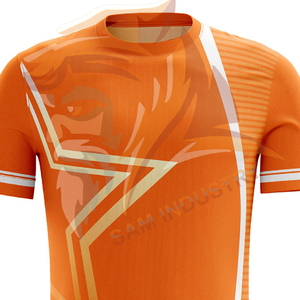 New Design Customized 100% Polyester Soccer Jersey OEM Serviced Anti-Bacterial Quick Dry Adults Size Soccer Jersey - Product Image 5