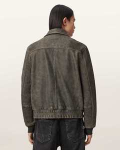 Veste en cuir de luxe pour homme, manteau de motard décontracté haut de gamme, cuir véritable, service d'échantillons direct usine disponible dès aujourd'hui - Product Image 4
