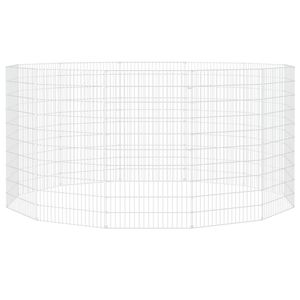 21.3 \ "x39.4 \" recinto per animali ruspanti Forniture per piccoli animali in ferro zincato a 12 pannelli - Product Image 4