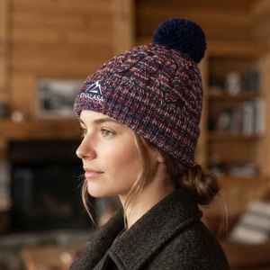 Unisex Vintage Jacquard Beanie Contrast English Letter 100% Polyester Reversible <b>Warm</b> Autumn Winter <b>Hat</b> OEM Wholesale - Product Image 3