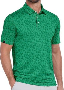 Chemises de golf pour hommes de haute qualité, en coton, personnalisables, avec logo brodé sur le devant, anti-plis, vente en gros - Product Image 2