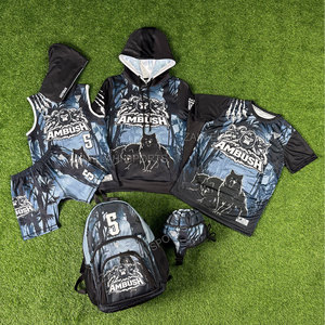 Kit d'uniformes de football américain 7v7 personnalisés haut de gamme - Fabricant de maillots, shorts, sweats à capuche et équipements d'équipe sublimés - Product Image 1