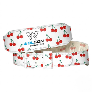 Cinturón Clásico de Cuero para Levantamiento de Pesas con Soporte Acolchado para la Espalda, Cinturón de Entrenamiento Resistente para Gimnasio, Potencia y Rendimiento - Product Image 1