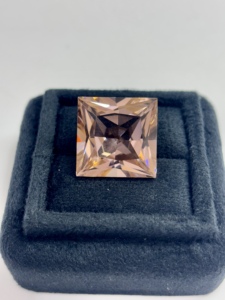 Saphir rose de laboratoire, Morganite, Corindon, pierres précieuses rondes à facettes, synthétiques, créées sur mesure, de couleur rose. - Product Image 3