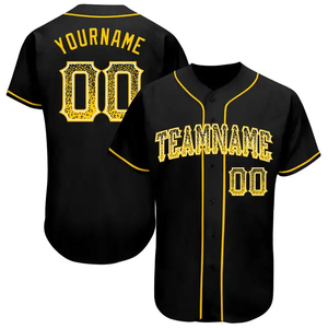 Camiseta de Béisbol Unisex Personalizada con Nombre de Equipo, Número y Patrocinador, Cuello en V, Tela Transpirable, Impresión por Sublimación - Product Image 2