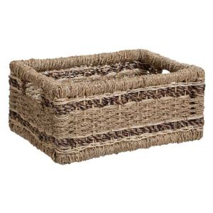 New Arrival Rectangle Shape <b>Seagrass</b> Storage <b>Basket</b> Hand-Woven Foldable <b>Laundry</b> <b>Basket</b> Cost-Efficient Water Hyacinth Wholesale - Product Image 2