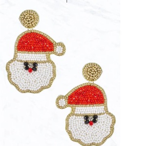 Pendientes de Corazón con Cuentas de Vidrio Hechas a Mano, Teach with Love, Rojo Rosa, Lindos, Joyería de Boda para Mujer, Regalo - Product Image 5