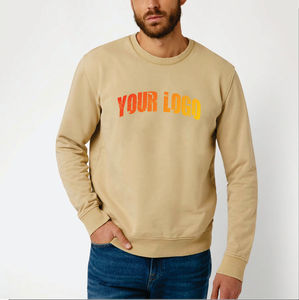 เสื้อสเวตเชิ้ตผู้ชายปักลายแบบกำหนดเอง ทรงโอเวอร์ไซส์ ผ้าฝ้าย 100% ทรงหลวม สไตล์สตรีทแวร์ ระบายอากาศได้ดี - Product Image 1