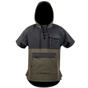 Veste tactique de chasse à manches courtes pour homme, imperméable, softshell, à capuche, style randonnée et entraînement - Product Image 1