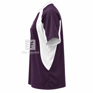 Custom NCNW Council Breathable Raglan T-<b>Shirt</b> with Embroidered Logo Front <b>purple</b> White casual short Sleeve for Female - Product Image 4
