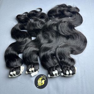 Mèches de cheveux naturels, cuticules alignées, double tirage, double trame machine, personnalisables, haute qualité HairX - Product Image 3
