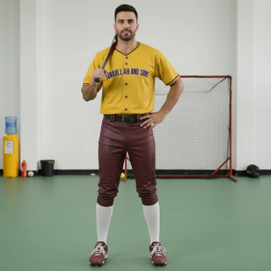 Ensemble de maillots de baseball personnalisés pour équipes, hommes et femmes, respirant, léger, vêtements de sport, fournisseur en gros, OEM - Product Image 5