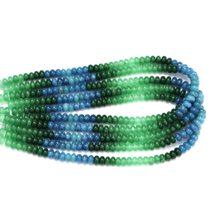 Perles Rondelles en Quartz Multicolores : Bijoux en Pierres Précieuses Lisses (7-8mm) - Product Image 4