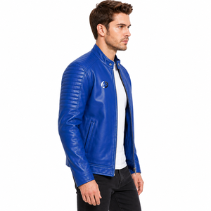 stylish men leather <b>jacket</b> with a smooth finish comfortable fit durable design and timeless appeal for everyday casual and <b>smart</b> - Product Image 2