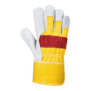 Dernier modèle de gants de sécurité mécaniques en cuir synthétique antidérapants avec manchette renforcée, épaisseur 11 oz, personnalisables, pour l'extérieur en été - Product Image 2