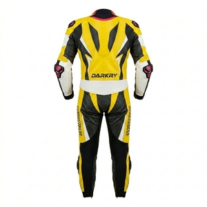 Combinaison de course moto en cuir sur mesure, Moto GP, une pièce, équipement de protection pour moto, combinaison de motard en cuir de vachette, fabricant OEM - Product Image 3