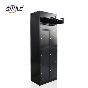 CHNSMILE OEM Boîtes <span class=keywords><strong>aux</strong></span> <span class=keywords><strong>lettres</strong></span> en métal multi-portes noires personnalisées pour appartement Boîte <span class=keywords><strong>aux</strong></span> <span class=keywords><strong>lettres</strong></span> plate Boîte <span class=keywords><strong>aux</strong></span> <span class=keywords><strong>lettres</strong></span> en grappe - Product Image 3