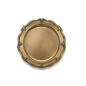 Assiette décorative ronde en cuivre, style vintage, polie, faite à la main, en métal, design solide, pour cadeaux - Product Image 3