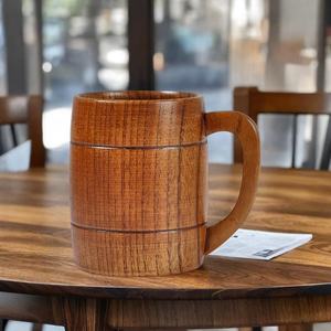 แก้วกาแฟไม้พรีเมียม แก้วน้ำไม้ทำมือ เป็นมิตรกับสิ่งแวดล้อม สำหรับเครื่องดื่มร้อนและเย็น และตกแต่งโต๊ะสไตล์เรียบง่าย - Product Image 2