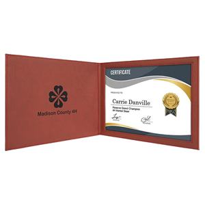 Elegante Porta Diplomas de Cuero Sintético A4 para Regalo de Matrimonio o Nacimiento - Product Image 1