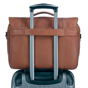 Latest Tactical Design <b>Men</b> Women Laptop <b>bags</b> Strongly Tight Buckle Grip Hand Shoulder Wear genuine leather lightweight Laptop Ba - Product Image 6