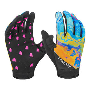 Gants de motocross personnalisés, respirants, compatibles écran tactile, pour BMX, VTT, MX, cyclisme, en cuir, demi-doigts/doigts entiers, hiver - Product Image 1