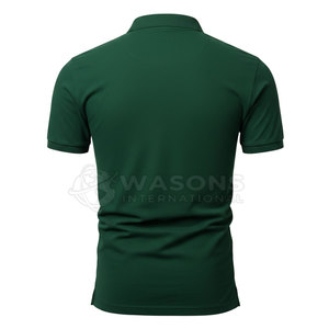 เสื้อยืดผู้ชายทรงเข้ารูปคุณภาพสูง สีตามสั่ง พร้อมโลโก้แบบกำหนดเอง ผ้าคอตตอนถักเนื้อแน่น แขนสั้น - Product Image 6