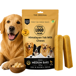 Friandises pour chiens au churpi de yak de l'Himalaya de qualité supérieure, riches en protéines, naturelles, longue durée, riches en calcium, sans gluten, pour la santé de tous les chiens - Product Image 1