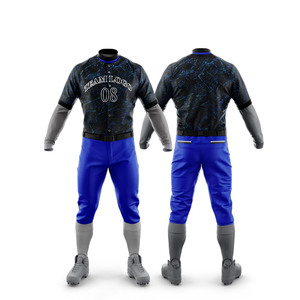 Uniforme de Béisbol para Adultos al por Mayor, Jersey Personalizado de Manga Larga, Transpirable, de Secado Rápido, Impreso de Alta Calidad, 100% Poliéster - Product Image 4