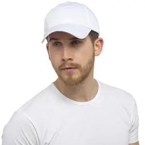 الأكثر مبيعًا أبيض بيع بالجملة موضة جديدة للرجال والنساء قطن سادة بولي قابل للتعديل قبعات طباعة قبعات الصيف