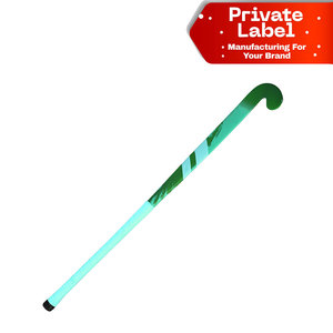 Palo de hockey personalizado con diseño de equipo, kit de hockey sobre césped con logo 3D, palo de hockey OEM de fábrica con eje estampado a medida - Product Image 1