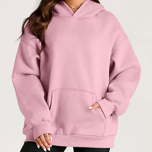 Sweat à capuche pour femme de qualité supérieure, tissu doux en polaire, vêtements surdimensionnés, respirant, décontracté, mode moderne - Product Image 1