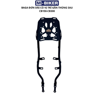 Portaequipajes Trasero Mbiker para CB300R con Asa Larga de Nailon y Aluminio, Aumenta la Capacidad de Carga, Hecho en Vietnam - Product Image 1