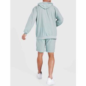 Conjunto de Sudadera con Capucha Oversize y Pantalones Cortos para Hombre, Chándal Casual de Dos Piezas, Ropa Deportiva Urbana, Atuendo Informal para Descansar - Product Image 3