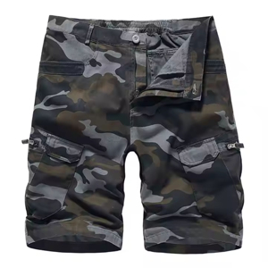 Custom Embroidery Logo Men Solid Canvas Cotton Drawstring <b>Shorts</b> Knitted <b>Joggers</b> Cargo Puff Printing Summer Casual Sport - Product Image 1