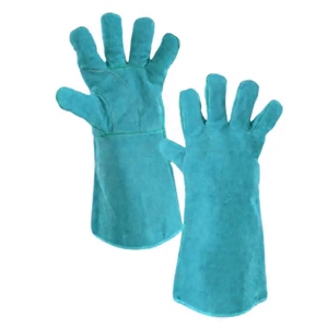 Manchette de sécurité en cuir de vachette croûte ignifuge renforcée, durable, anti-vibration, anti-statique, pour la construction et la lutte contre les incendies - Product Image 2